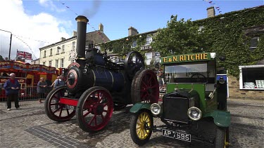 Traction Engine & E, N Ritchie Vintage Van, Leyburn, North Yorkshire, England