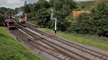 Class 55 55022 Royal Scots Grey Engine, Goathland, North Yorkshire, England