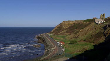 Marine Drive, Cliffs & Castle, North Bay, Scarborough, North Yorkshire, England