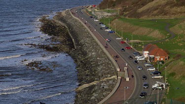 Marine Drive & North Sea, North Bay, Scarborough, North Yorkshire, England