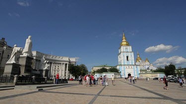 Statues & St. Michael'S Cathedral Of The Golden Domes, Kyiv, Kiev, Ukraine