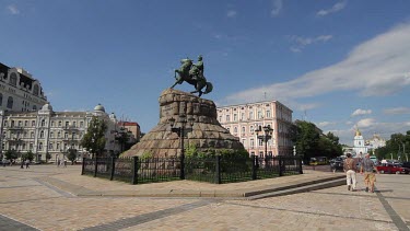 Bohdan Khmelnytsky Monument Volodymirsky Proezd, Kyiv, Kiev, Ukraine