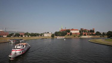 Wawel Castle & Pleasure Boats, Krakow, Poland