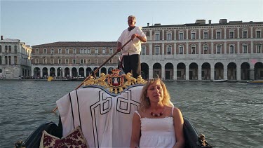 Lady In Gondola, Venice, Italy
