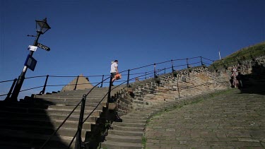 199 Steps To Abbey & St. Mary'S Church, Whitby, North Yorkshire, England