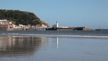 Harbour & Lighthouse, South Bay Scarborough, England