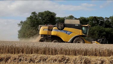 New Holland Combined Harvester, Bridlington, North Yorkshire, England