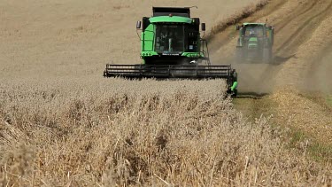 Combined Harvester & Tractor, North Yorkshire, England