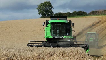 Combined Harvester & Tractor, North Yorkshire, England