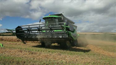 Combined Harvester & Tractor, North Yorkshire, England