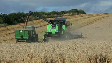 Combined Harvester & Tractor, North Yorkshire, England