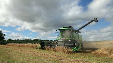 Deutz-Fahr Combined Harvester, North Yorkshire, England