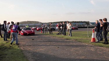 Ferrari Start Record Attempt, Silverstone, England