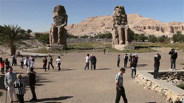 Statues Of Amenhotep Iii, Nile West Bank, Near Luxor, Egypt