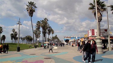 Venice Boardwalk, Venice Beach, Venice, California, Usa