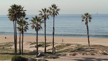 Cycle Path Dockweiler State Beach, El Segundo, California, Usa