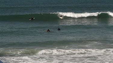 Boogie Boarding, Surfboarding, Manhattan Beach, California, Usa