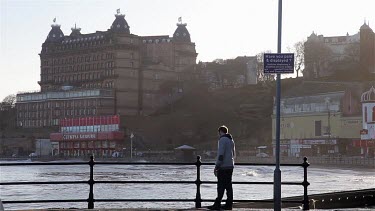 Grand Hotel & South Bay At High Tide, South Bay, Scarborough,, England