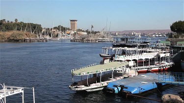 Passenger Ferries Cross River, River Nile, Aswan, Egypt