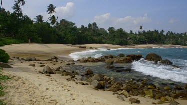 Woman Walks Into Indian Ocean, Tangalle, Sri Lanka