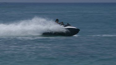 Man On Jet Sky In Indian Ocean, Unawatuna Bay, Sri Lanka