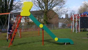 Young Girl On Slide, Lambourne, England