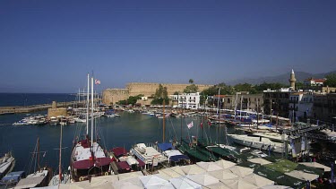 Harbour, Boats & Restaurants, Kyrenia, Northern Cyprus