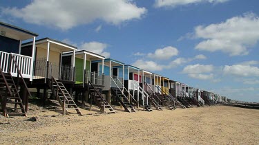 Beach Chalets, Thorpe Bay, Southend-On-Sea, England