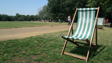 Deck Chairs Hyde Park, Hyde Park, London, England