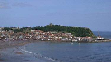 South Bay Beach & Town, Scarborough, North Yorkshire, England