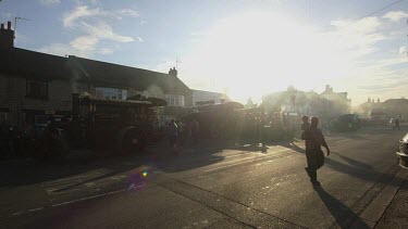 Back Lit Traction Engines & Tractors, Pickering, North Yorkshire, England