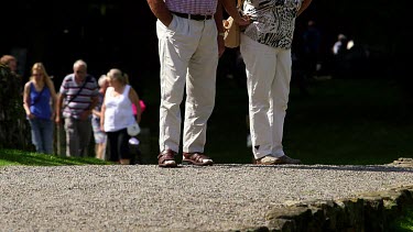 White Trousers On Path, North Yorkshire, England