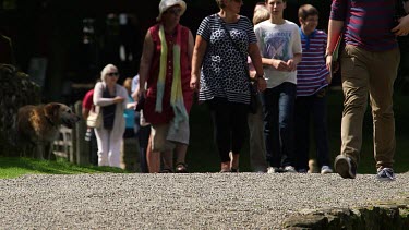 Legs & Feet Walking On Path, North Yorkshire, England