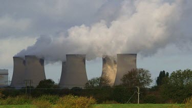 Drax Power Station Cooling Towers, Drax, North Yorkshire, England