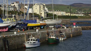 Pleasure & Fishing Boats In Harbour, Port Saint Mary, Isle Of Man, British Isles