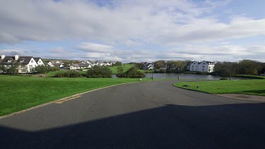 Red Ferrari 288 Gto Car, Mount Murray, Isle Of Man, British Isles