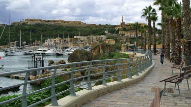 Walkway Around Harbour, Mgarr, Gozo, Malta