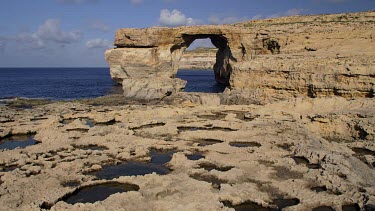 Fungus Rock Black Lagoon, Dwejra, Gozo, Malta