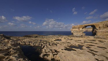 Fungus Rock Black Lagoon, Dwejra, Gozo, Malta