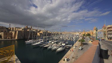 Yatch & Pleasure Boats In Harbour, Vittoriosa, Malta, Island Of Malta