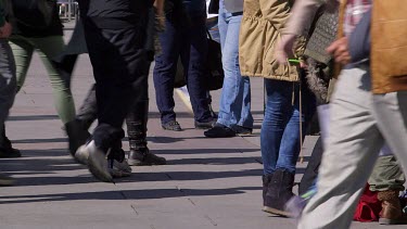 Feet & Legs Walking, Marienplatz, Munich, Germany