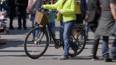 Legs, Feet & Bicycle, Marienplatz, Munich, Germany