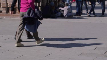 Feet & Legs Walking Fast, Marienplatz, Munich, Germany