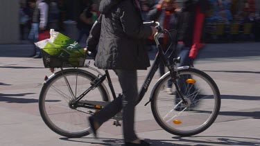 Legs, Feet & Bicycle, Marienplatz, Munich, Germany