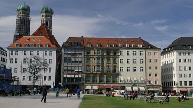 Grass Area & Buildings, Marienhof, Munich, Germany