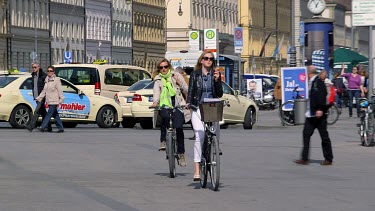 Bicycles & Cyclists, Residenzstrasse, Munich, Germany