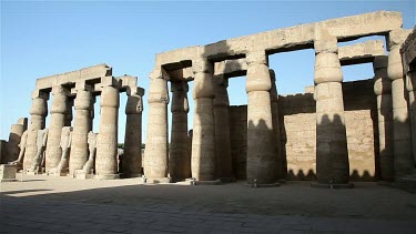 Great Court Of Rameses Ii & Columns, Luxor Temple , Egypt, North Africa