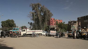 Busy Road Crossing, Nagaa El-Shaikh Abou Azouz, Egypt