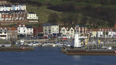 Scarborough Harbour & Lighthouse, Scarborough, North Yorkshire, England