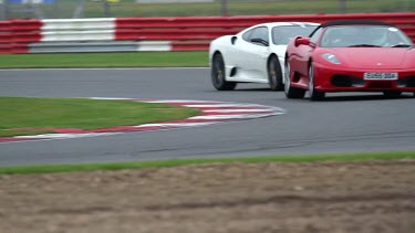 Ferrari F430 Spider 458, 612 & California Cars, Silverstone Race Track, England